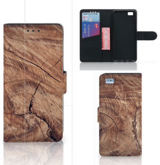 B2Ctelecom Huawei Ascend P8 Lite Bookcase Hoesje Design Tree Trunk