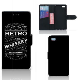 B2Ctelecom Huawei Ascend P8 Lite Bookcase Hoesje Design Whiskey