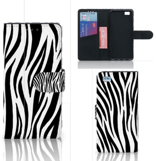 B2Ctelecom Huawei Ascend P8 Lite Bookcase Hoesje Design Zebra