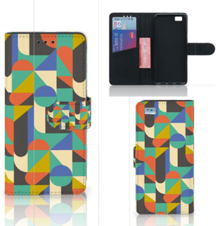 B2Ctelecom Huawei Ascend P8 Lite Bookcase Hoesje Funky Retro