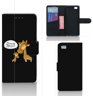 B2Ctelecom Huawei Ascend P8 Lite Bookcase Hoesje Giraffe