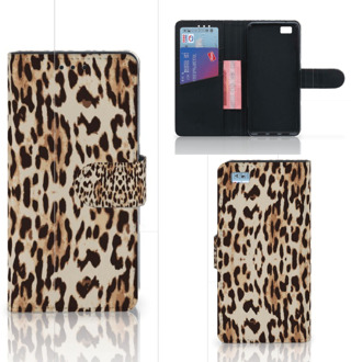 B2Ctelecom Huawei Ascend P8 Lite Bookcase Hoesje Leopard