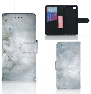 B2Ctelecom Huawei Ascend P8 Lite Bookcase Hoesje Painting Grey