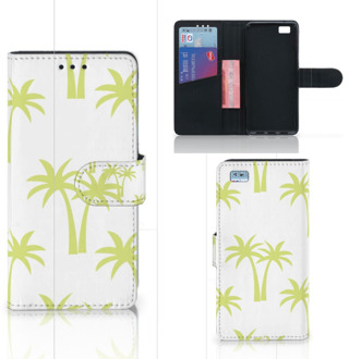 B2Ctelecom Huawei Ascend P8 Lite Bookcase Hoesje Palmtrees