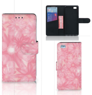 B2Ctelecom Huawei Ascend P8 Lite Bookcase Hoesje Spring Flowers