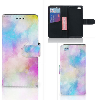 B2Ctelecom Huawei Ascend P8 Lite Bookcase Hoesje Watercolor Light