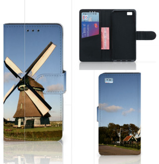 B2Ctelecom Huawei Ascend P8 Lite Uniek Hoesje met Opbergvakjes Molen