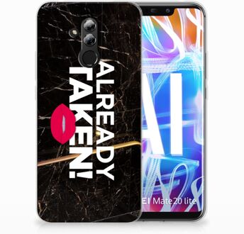 B2Ctelecom Huawei Mate 20 Lite TPU Hoesje Design Already Taken Black