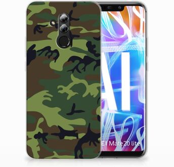 B2Ctelecom Huawei Mate 20 Lite TPU Hoesje Design Army Dark