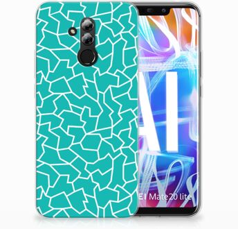 B2Ctelecom Huawei Mate 20 Lite TPU Hoesje Design Cracks Blue