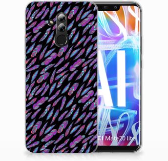 B2Ctelecom Huawei Mate 20 Lite TPU Hoesje Design Feathers Color