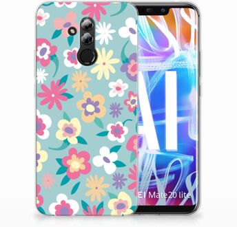 B2Ctelecom Huawei Mate 20 Lite TPU Hoesje Design Flower Power