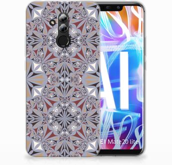 B2Ctelecom Huawei Mate 20 Lite TPU Hoesje Design Flower Tiles