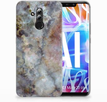 B2Ctelecom Huawei Mate 20 Lite TPU Hoesje Design Marmer Grijs