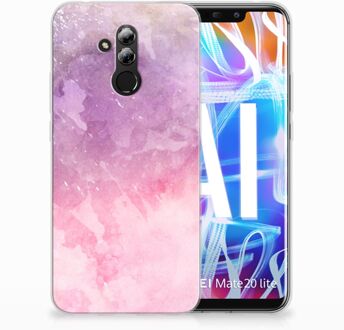 B2Ctelecom Huawei Mate 20 Lite TPU Hoesje Design Pink Purple Paint