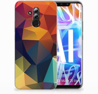 B2Ctelecom Huawei Mate 20 Lite TPU Hoesje Design Polygon Color