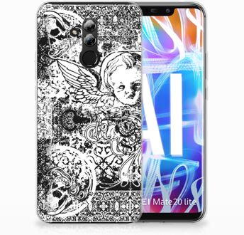 B2Ctelecom Huawei Mate 20 Lite TPU Hoesje Design Skulls Angel