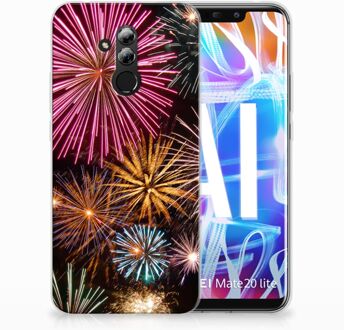 B2Ctelecom Huawei Mate 20 Lite TPU Hoesje Design Vuurwerk