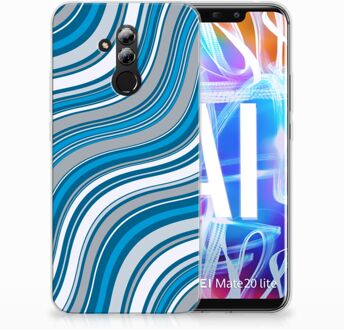 B2Ctelecom Huawei Mate 20 Lite TPU Hoesje Design Waves Blue