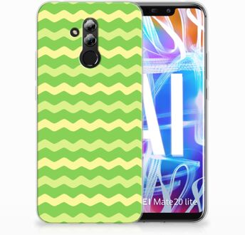 B2Ctelecom Huawei Mate 20 Lite TPU Hoesje Design Waves Green