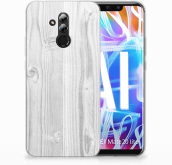 B2Ctelecom Huawei Mate 20 Lite TPU Hoesje Design White Wood