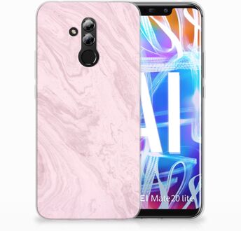 B2Ctelecom Huawei Mate 20 Lite TPU Hoesje Marble Pink