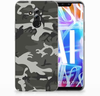 B2Ctelecom Huawei Mate 20 Lite Uniek TPU Hoesje Army Light