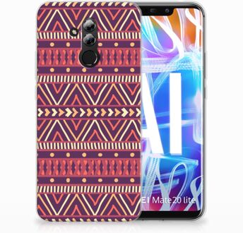 B2Ctelecom Huawei Mate 20 Lite Uniek TPU Hoesje Aztec Purple