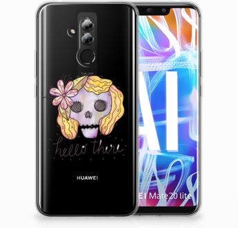 B2Ctelecom Huawei Mate 20 Lite Uniek TPU Hoesje Boho Skull