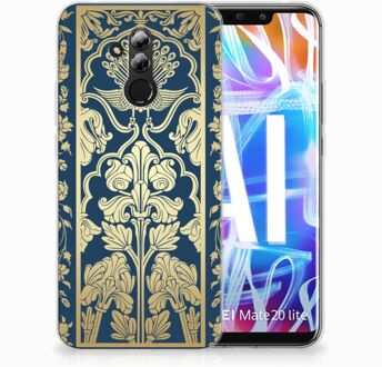 B2Ctelecom Huawei Mate 20 Lite Uniek TPU Hoesje Golden Flowers