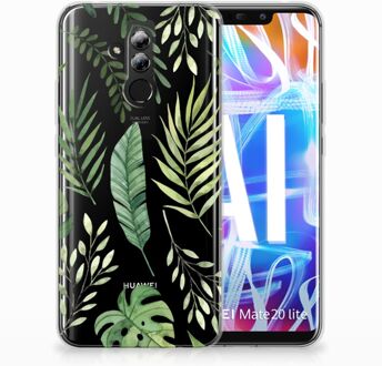 B2Ctelecom Huawei Mate 20 Lite Uniek TPU Hoesje Leaves