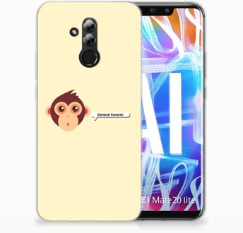 B2Ctelecom Huawei Mate 20 Lite Uniek TPU Hoesje Monkey