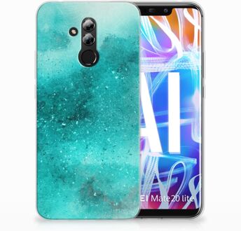 B2Ctelecom Huawei Mate 20 Lite Uniek TPU Hoesje Painting Blue