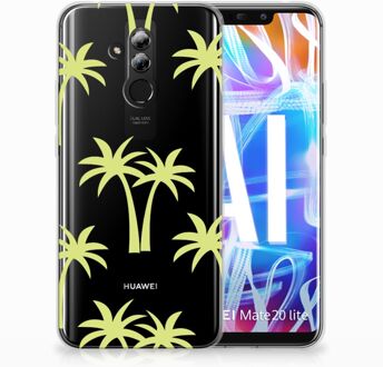 B2Ctelecom Huawei Mate 20 Lite Uniek TPU Hoesje Palmtrees