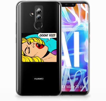 B2Ctelecom Huawei Mate 20 Lite Uniek TPU Hoesje Popart Oh Yes