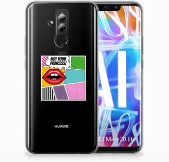 B2Ctelecom Huawei Mate 20 Lite Uniek TPU Hoesje Popart Princess