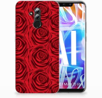 B2Ctelecom Huawei Mate 20 Lite Uniek TPU Hoesje Red Roses