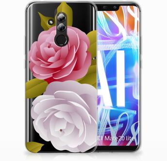 B2Ctelecom Huawei Mate 20 Lite Uniek TPU Hoesje Roses