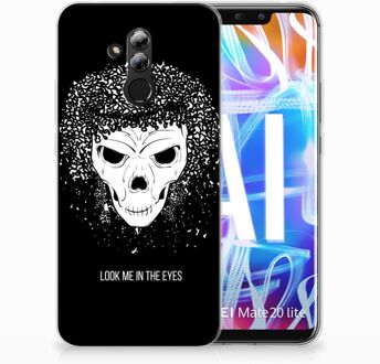 B2Ctelecom Huawei Mate 20 Lite Uniek TPU Hoesje Skull Hair