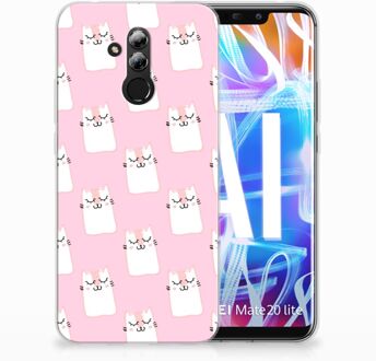 B2Ctelecom Huawei Mate 20 Lite Uniek TPU Hoesje Sleeping Cats