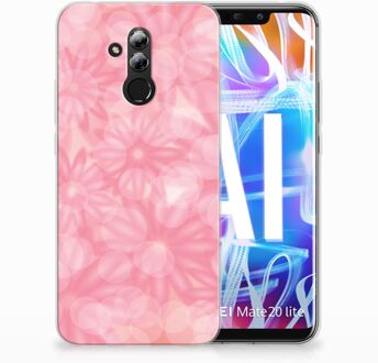 B2Ctelecom Huawei Mate 20 Lite Uniek TPU Hoesje Spring Flowers