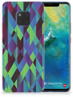 B2Ctelecom Huawei Mate 20 Pro TPU Hoesje Design Abstract Green Blue