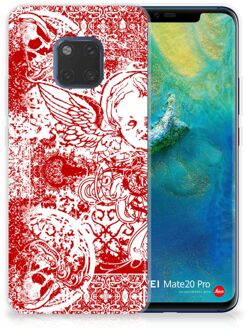 B2Ctelecom Huawei Mate 20 Pro TPU Hoesje Design Angel Skull Red