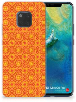 B2Ctelecom Huawei Mate 20 Pro TPU Hoesje Design Batik Orange