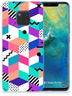 B2Ctelecom Huawei Mate 20 Pro TPU Hoesje Design Blocks Colorful