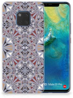 B2Ctelecom Huawei Mate 20 Pro TPU Hoesje Design Flower Tiles