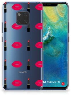 B2Ctelecom Huawei Mate 20 Pro TPU Hoesje Design Lipstick Kiss