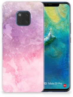 B2Ctelecom Huawei Mate 20 Pro TPU Hoesje Design Pink Purple Paint