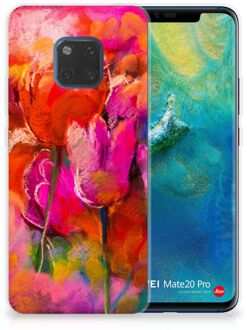 B2Ctelecom Huawei Mate 20 Pro TPU Hoesje Design Tulpen