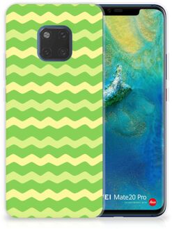 B2Ctelecom Huawei Mate 20 Pro TPU Hoesje Design Waves Green